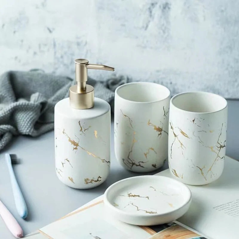 Marble Ceramic Bathroom Accessories