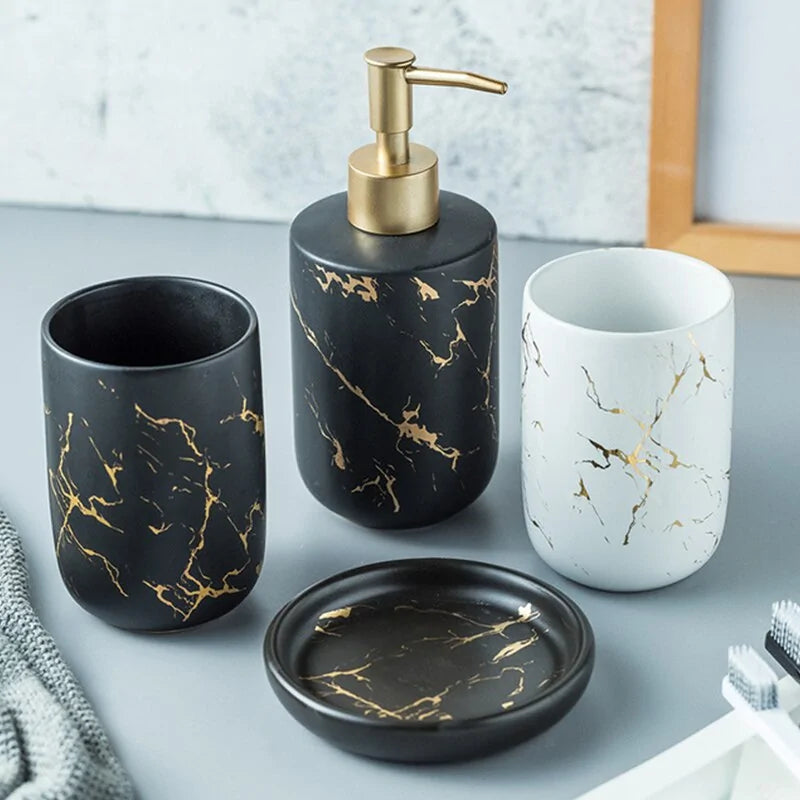Marble Ceramic Bathroom Accessories