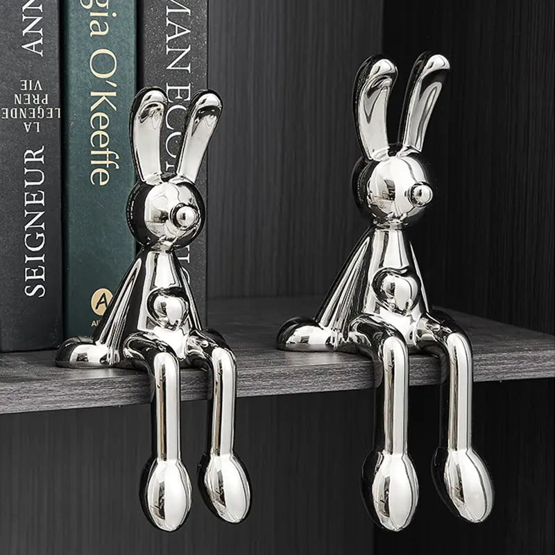 Exquisite Ceramic Rabbit Art Pieces
