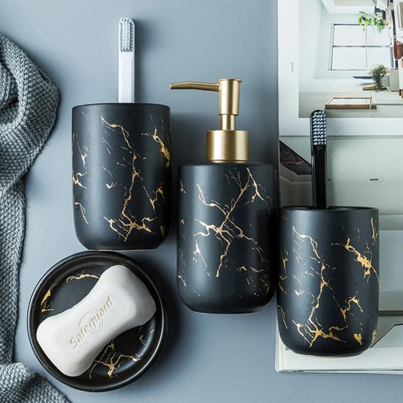 Marble Ceramic Bathroom Accessories