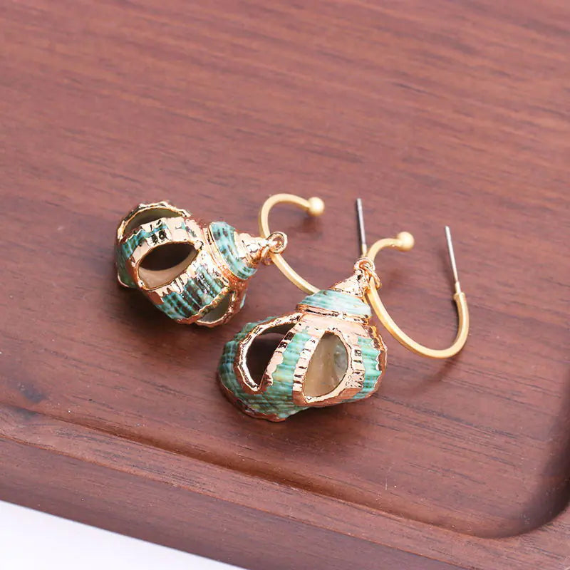 Hollow Seashell Earrings