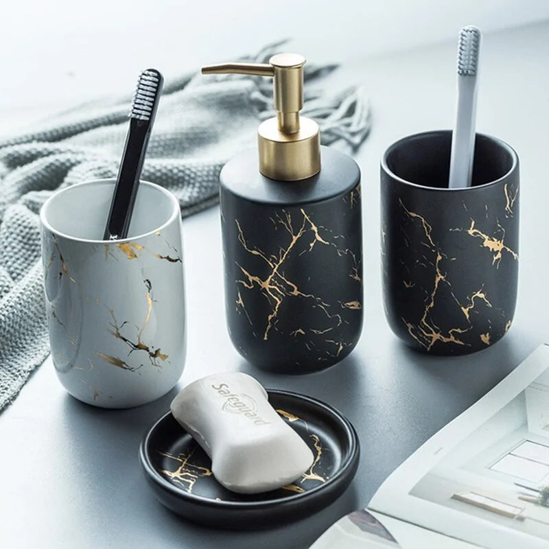 Marble Ceramic Bathroom Accessories