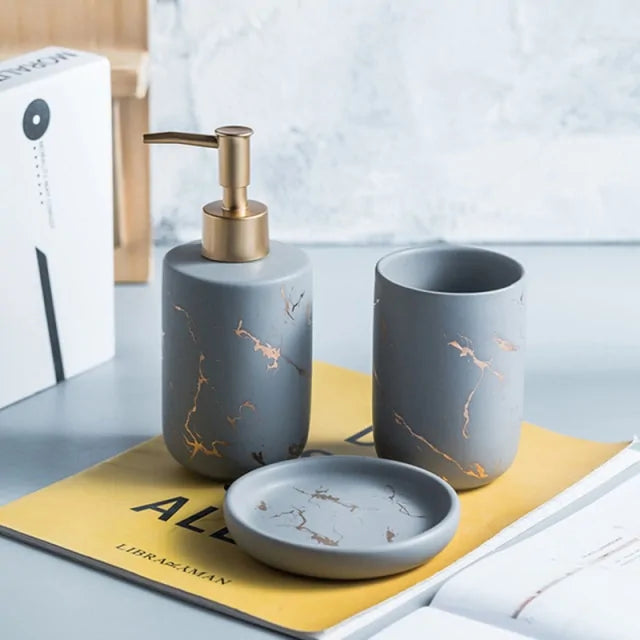 Marble Ceramic Bathroom Accessories